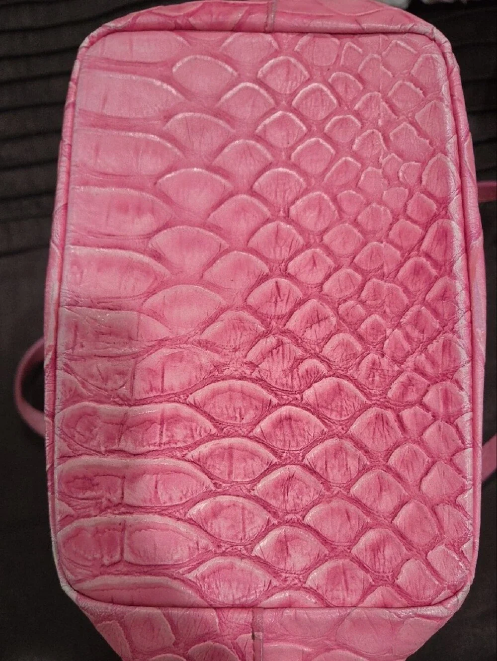 Claudia Firenze Italian Leather Croc Embossed Bag